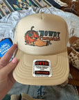 Howdy Pumpkin Turquoise Trucker Hat