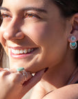 Hypnosis Turquoise and Sterling Silver Earrings