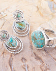 Hypnosis Turquoise and Sterling Silver Earrings