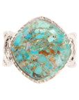 Hypnosis Blue Turquoise and Sterling Silver Ring