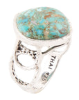 Hypnosis Blue Turquoise and Sterling Silver Ring