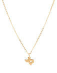 I Love Texas Bronze Necklace