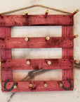 6 Cowboy Hat Rack Vertical | Cowboy Hat Holder | Rustic Western Hat Display | Handcrafted Wooden Organizer | Space-Saving Home Decor | Made in USA