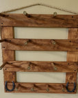6 Cowboy Hat Rack Vertical | Cowboy Hat Holder | Rustic Western Hat Display | Handcrafted Wooden Organizer | Space-Saving Home Decor | Made in USA
