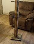 6 Pair Cowboy Boot Tree Rack | Vertical Western Boot Organizer | Rustic Wooden Boot Storage Stand | Mudroom & Entryway Decor | Handcrafted in USA