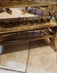 5 Skein Yarn Holder & Organizer | Wooden Yarn Rack | Knitting & Crochet Storage | Handcrafted Craft Room Decor | Yarn Spool Display