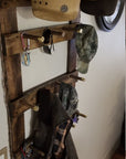 2 Cowboy Hat Rack | Cowboy Hat Holder | with 12 pegs for your Gimmee Caps | Rustic Western Hat Display | Handcrafted Wooden Organizer | Space-Saving Home Decor | Made in USA