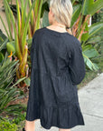 Clara Ruffled Chambray Dress