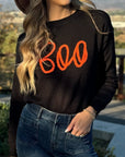 Boo Knitted Ribbed Sweater
