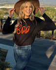 Boo Knitted Ribbed Sweater