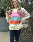 Leilani Patchwork Sweatshirt