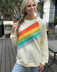 Penelope Striped Pullover Sweatshirt