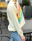 Penelope Striped Pullover Sweatshirt