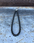 Brier Handmade Black Onyx Beaded Necklace - 15.5 Inch