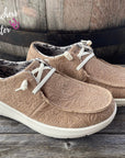 Ariat Tan Floral Embossed Hilo