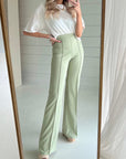 The Zoey Stretch Trouser In Sage