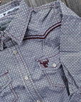 Boy’s Burgundy Square Western Shirt
