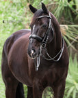 Brixton Non-Patent Black Leather Double Bridle