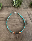 Vibrant choker - Sterling Silver Pearls and spiny