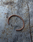Double Twisted Handmade Copper Cuff - Unisex Bracelets
