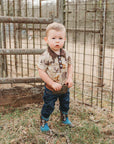 Shea Baby Coyote Polo Onesie