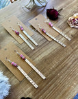 Pink summer earrings
