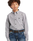 Ariat Boys Pro Series Dayne Mini Stripe Classic Fit Western Shirt