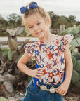 Shea Baby Patriotic Fringe Onesie