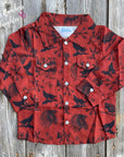 Shea Baby Rust Indian Pearl Snap Shirt