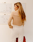 The Shea Staple Top in Beige