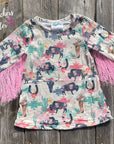 Shea Baby Long Sleeve Wild Buffalo Fringe Dress