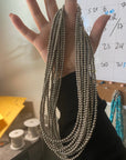 18 inch 4mm silver plated necklace