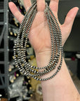 3 size Sterling Silver Pearls choker