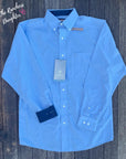 Ariat Men's Light Blue Wrinkle Free Solid Shirt