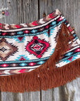 Shea Baby Cream Aztec Fringe Skirt