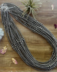 28 inch Sterling Silver Pearls necklace graduated