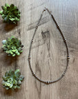 22 inch Sterling Silver Pearls graduated necklace
