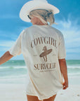 The Cowgirl Surf Club Tee in Ivory