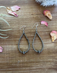 Smaller Sterling Silver Pearls earrings teardrop