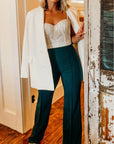 The Zoey Stretch Trouser In Hunter Green