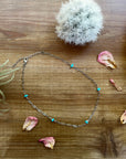 14 inch chain choker and Kingman turquoise