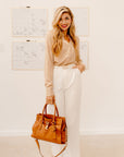 The Shea Staple Top in Beige