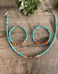 Vibrant choker - Sterling Silver Pearls and spiny
