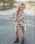 Shea Baby Bell Sleeve Wild Buffalo Top