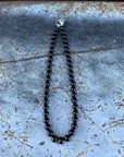 Brier Handmade Black Onyx Beaded Necklace - 15.5 Inch