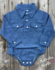 Shea Baby Longsleeve Dark Denim Onesie