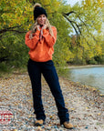Navy Cowgirl Tuff Work Hard Play Hard