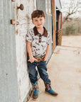 Shea Baby Cowboy Polo Onesie