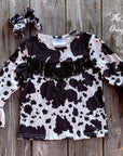 Shea Baby Longsleeve Cowprint Shirt