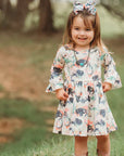 Shea Baby Bell Sleeve Wild Buffalo Dress